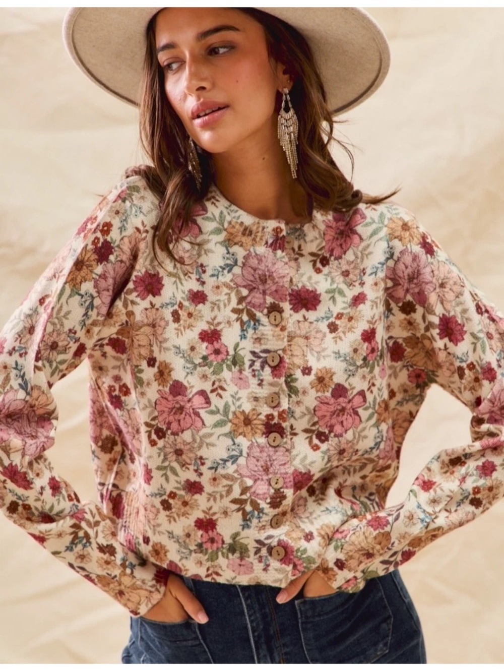 So Me Floral Cardigan